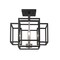Z-Lite Titania 4 Light Semi Flush Mount, Black 454SF-BK-BN - alternate 2